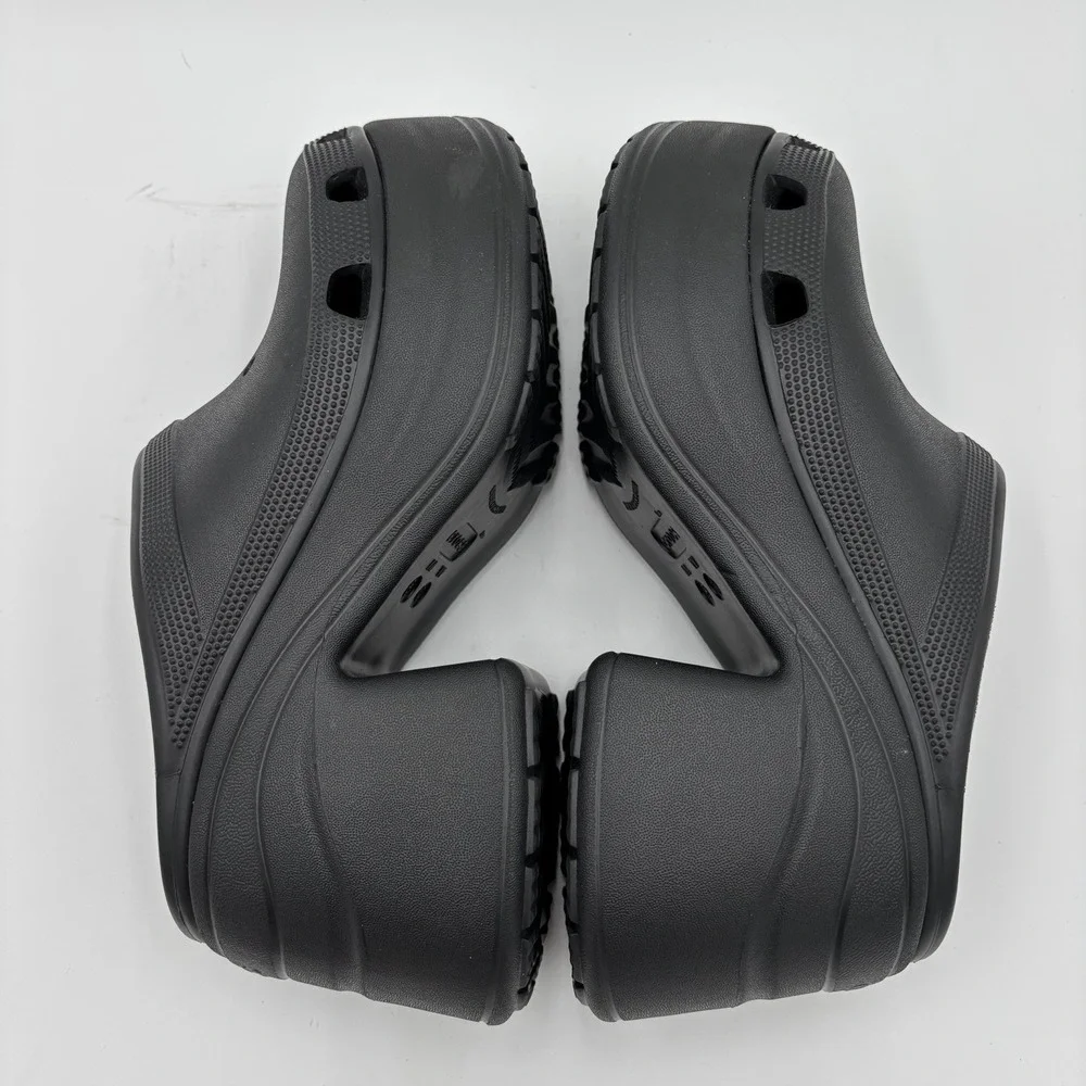 Crocs Siren Clog Shoes Womens Size 10 Black Platform Block Heel Chunky Y2K Bratz